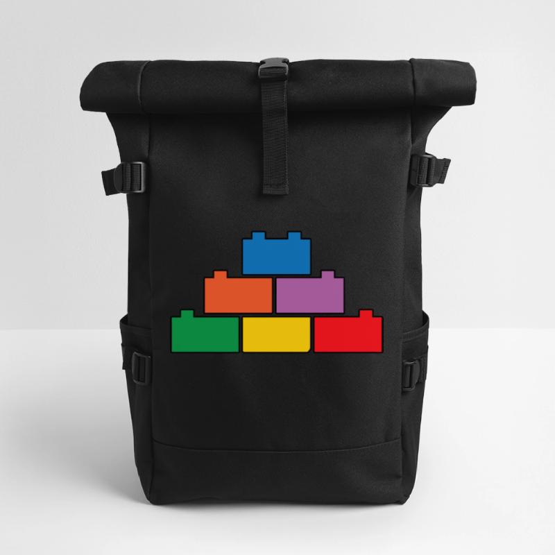 Brick Builder Brick Building Master Builder Roll Top Backpack