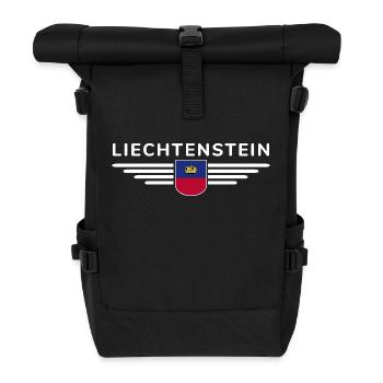 Conception de t-shirt Liechtenstein pour les fans - Sac à dos roll top - noir - Devant
