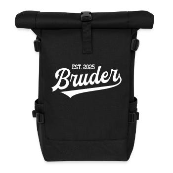 Bruder 2025 Geburtstag Jubiläum Rente Ruhestand - Rolltop Rucksack - Schwarz - Vorne
