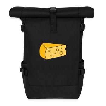 Say cheese - Rolltop Rucksack - Schwarz - Vorne