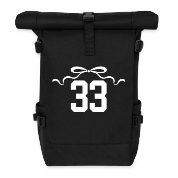 Ausgabe 33 Knot - 33. Jahrestag - Rolltop Rucksack - Schwarz - Vorne