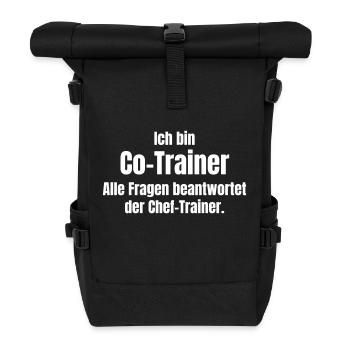 Assistant coach - Roll Top Backpack - black - Front
