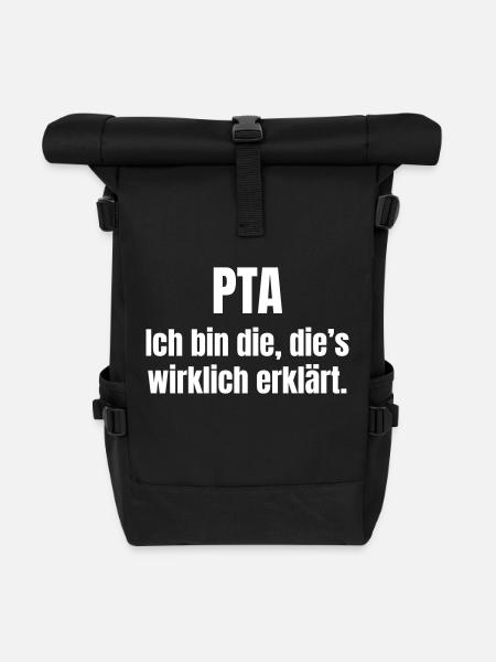 PTA - Rolltop Rucksack - Schwarz