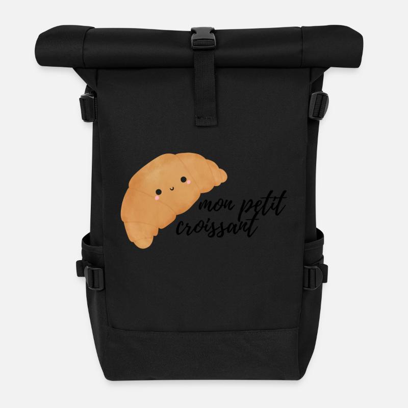 Croissant - Rolltop Rucksack - Schwarz