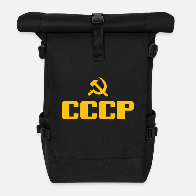 Soviet - Hammer und Sichel Sowjetunion - Kommunist - Rolltop Rucksack - Schwarz