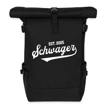 Schwager 2025 Hochzeit JGA's Junggesellenabschied - Rolltop Rucksack - Schwarz - Vorne