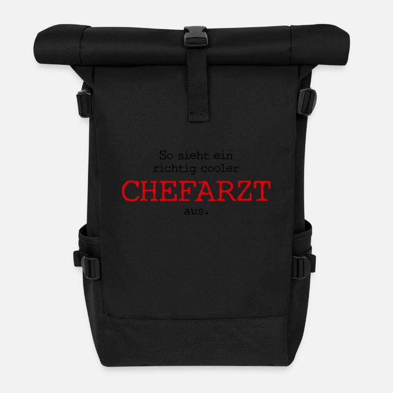 So sieht ein richtig cooler Chefarzt aus. - Rolltop Rucksack - Schwarz