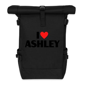 J’aime Ashley Red Heart Love Fan Gift - Sac à dos roll top - noir - Devant