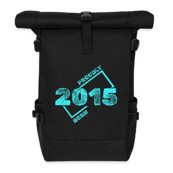 Born in 2015 - Roll Top Backpack - black - Front