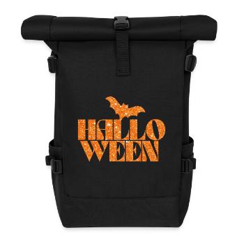 Conception de chauve-souris scintillante d’Halloween - Sac à dos roll top - noir - Devant