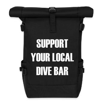 My pub, my rules - Roll Top Backpack - black - Front