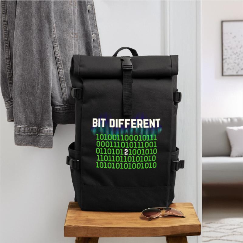 Etwas Anders – Nerdy Binary Error Design Rolltop Rucksack