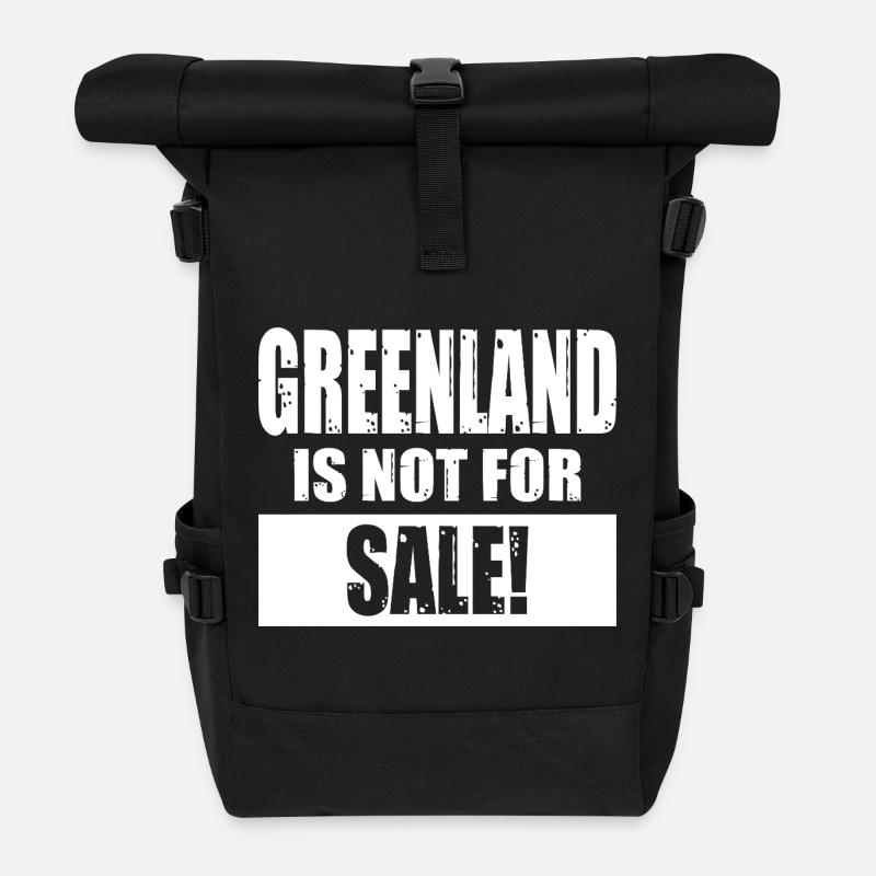 Greenland Is Not For Sale - Rolltop Rucksack - Schwarz