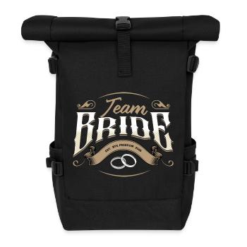 Team Bride 2026 - Rolltop Rucksack - Schwarz - Vorne