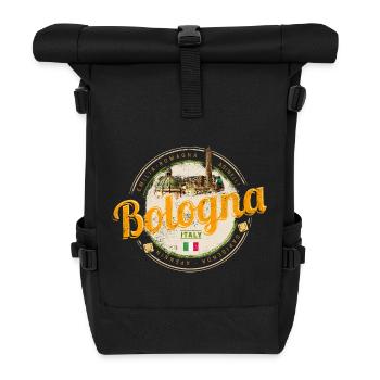 Bologna Emilia-Romagna mit Pasta Italien Souvenir - Rolltop Rucksack - Schwarz - Vorne