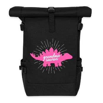Grandmasaure Brachiosaurus : design drôle de dinosaure - Sac à dos roll top - noir - Devant