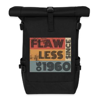 66. Birthday Flawless since 06/1960 - Roll Top Backpack - black - Front