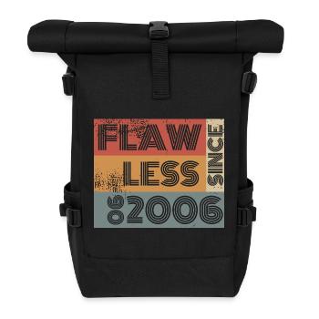 20th Birthday Flawless since 06/2006 - Roll Top Backpack - black - Front