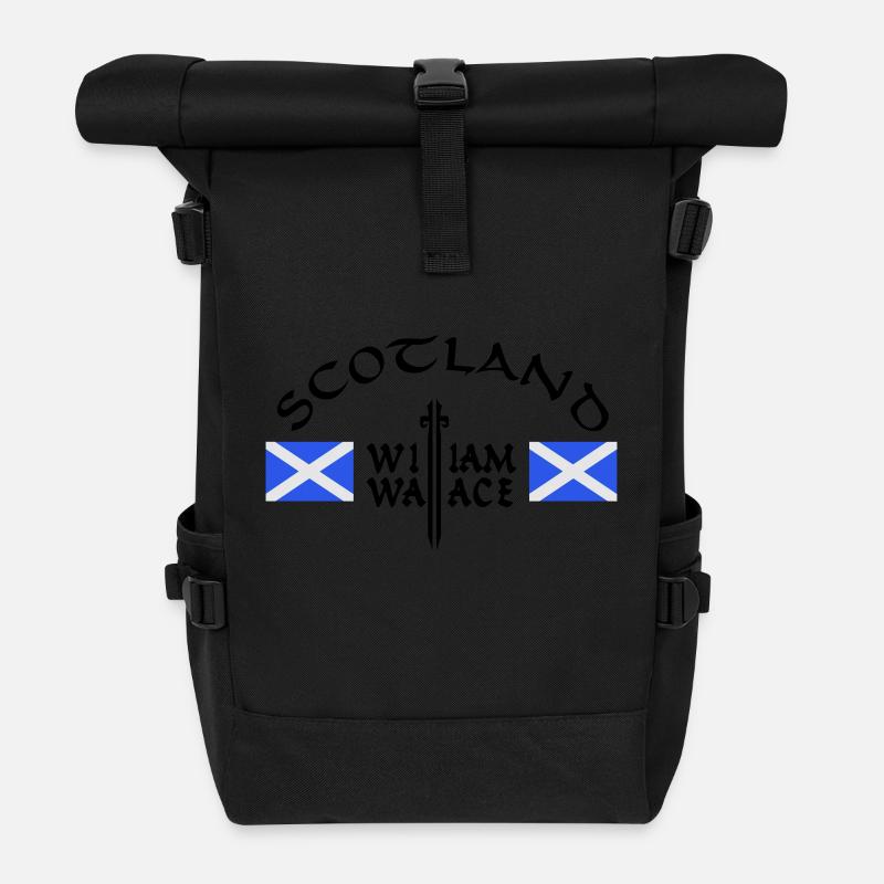 Scotland William Wallace - Roll Top Backpack - black