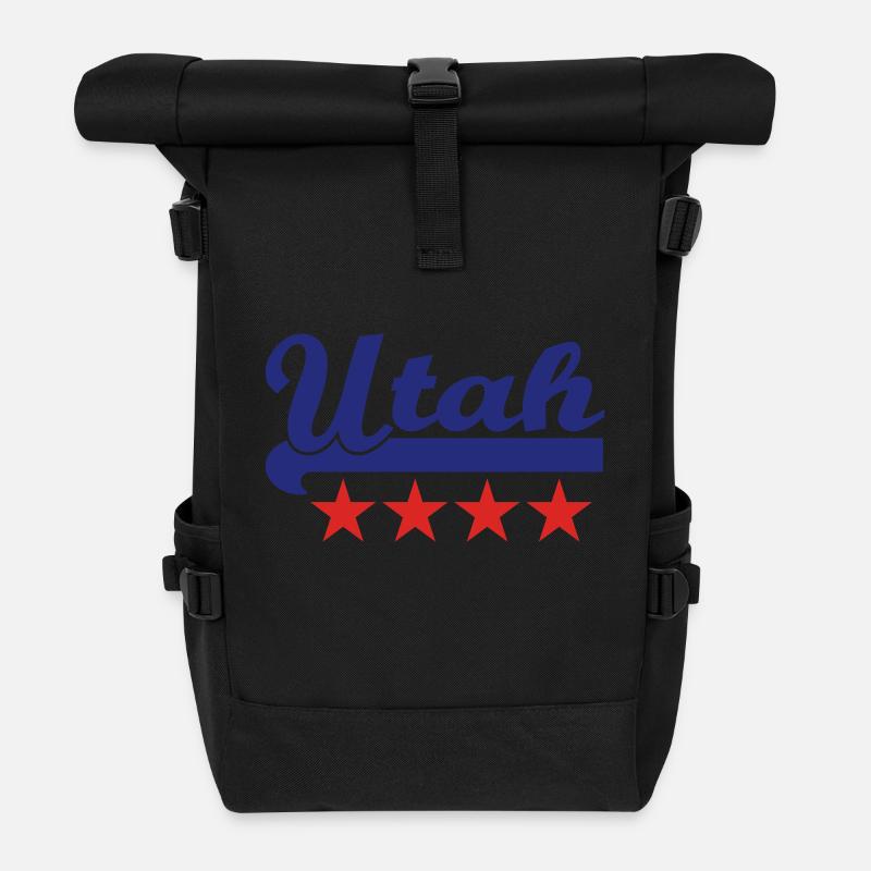 utah - Rolltop Rucksack - Schwarz