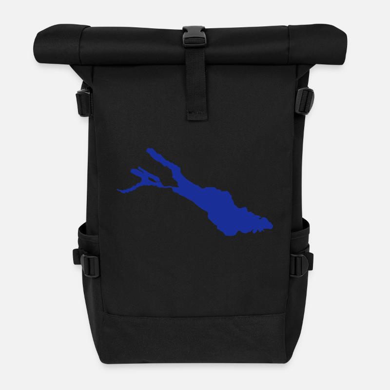 Bodensee - Rolltop Rucksack - Schwarz