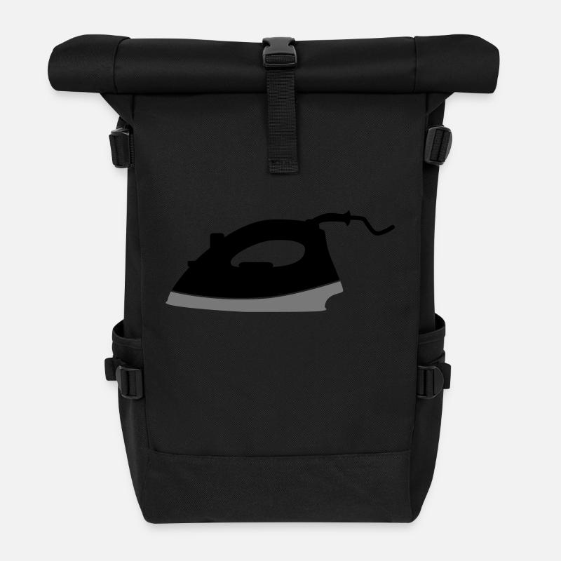 Bügeleisen - Rolltop Rucksack - Schwarz