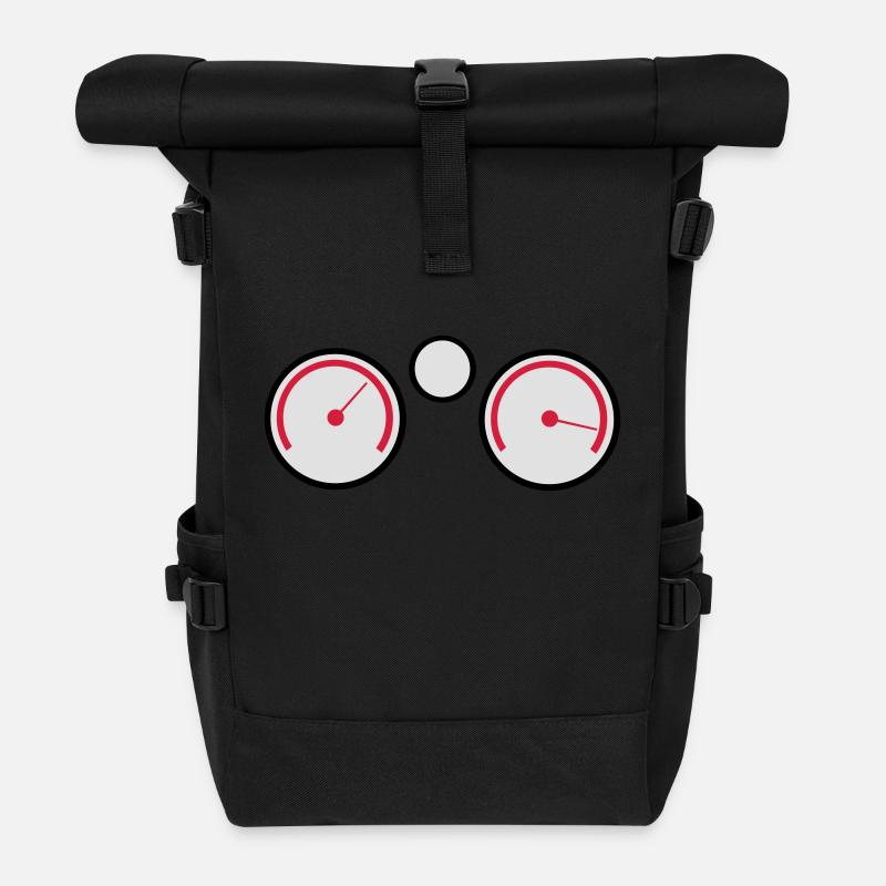 Compteur - Sac à dos roll top - noir