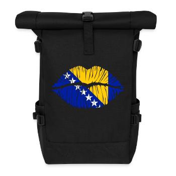 Kuss Bosnien und Herzegowina - Rolltop Rucksack - Schwarz - Vorne