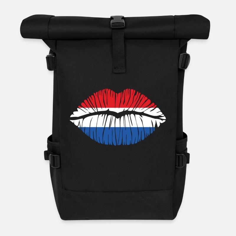 Kuss Niederlande - Rolltop Rucksack - Schwarz