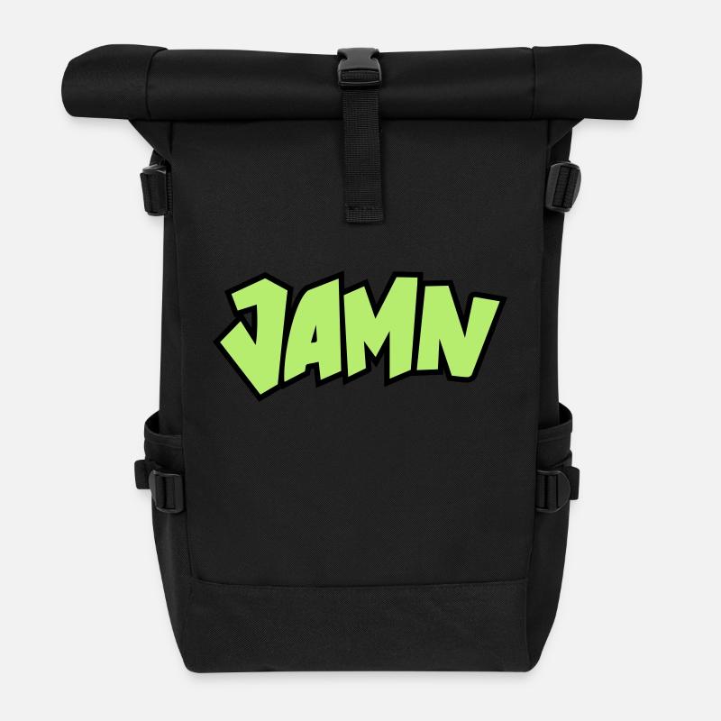 Jammin' JAMN Jamming in tha name of the Lord - Rolltop Rucksack - Schwarz