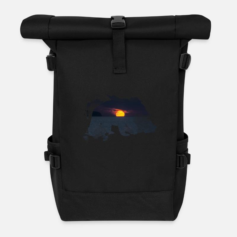 Bär - Rolltop Rucksack - Schwarz