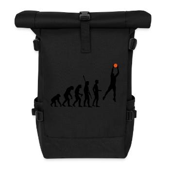 evolution_basketball_072011_a_2c - Rolltop Rucksack - Schwarz - Vorne