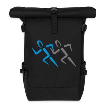 running 2541614 14906125 - Roll Top Backpack - black - Front