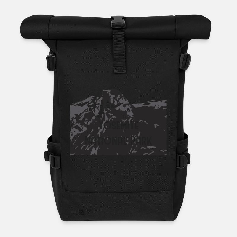 Yosemite National Park - Rolltop Rucksack - Schwarz