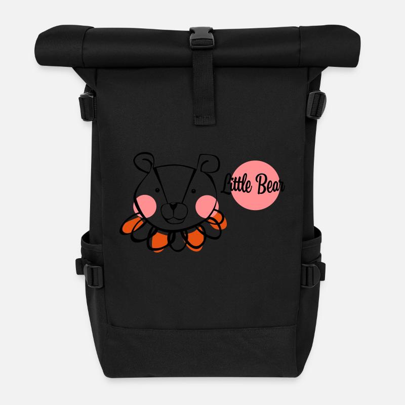 Little_Bear - Rolltop Rucksack - Schwarz