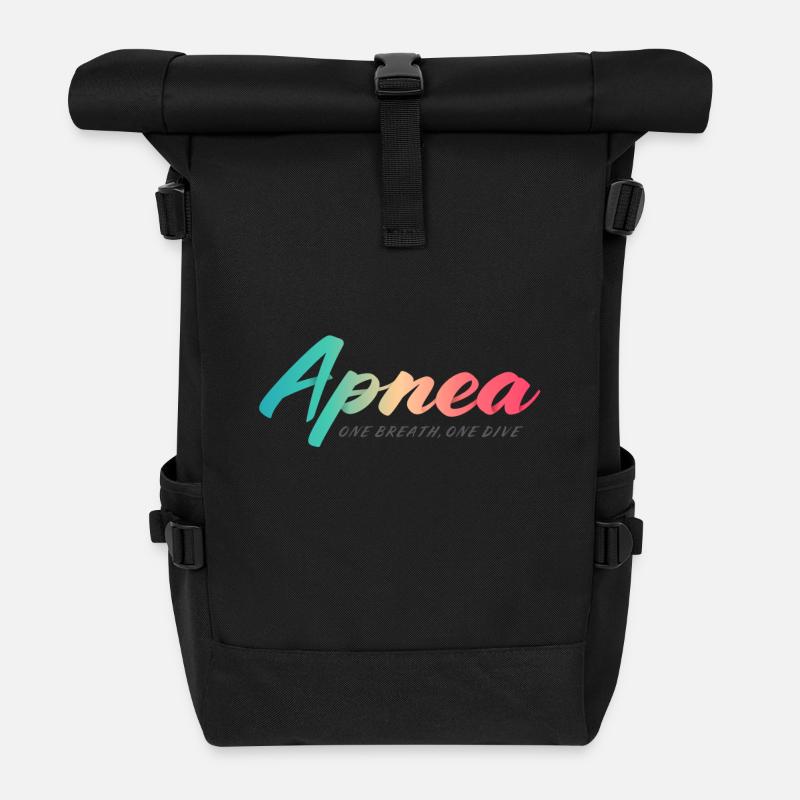 Apnea Freediving - Roll Top Backpack - black