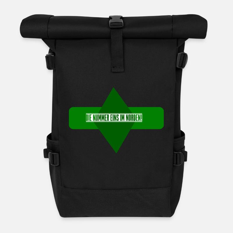 Bremen - Rolltop Rucksack - Schwarz