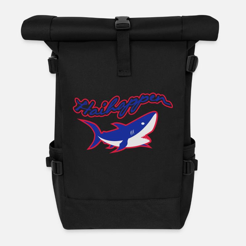 Haihappen - Rolltop Rucksack - Schwarz