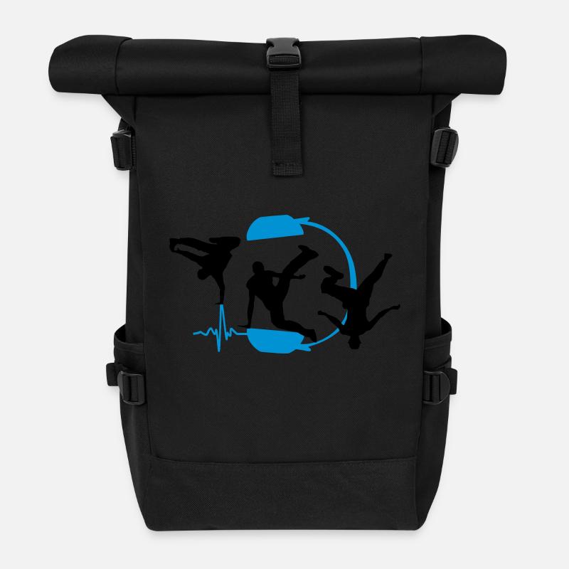 breakdancer - Sac à dos roll top - noir