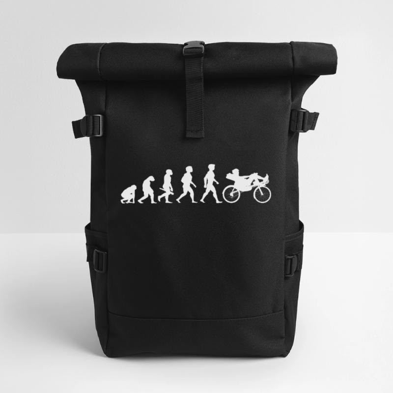Evolution couché vélo couché cyclisme vélo Sac à dos roll top