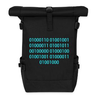 BINARY CODE / BINARY CODE F**K YOU GIFT IDEA - Roll Top Backpack - black - Front