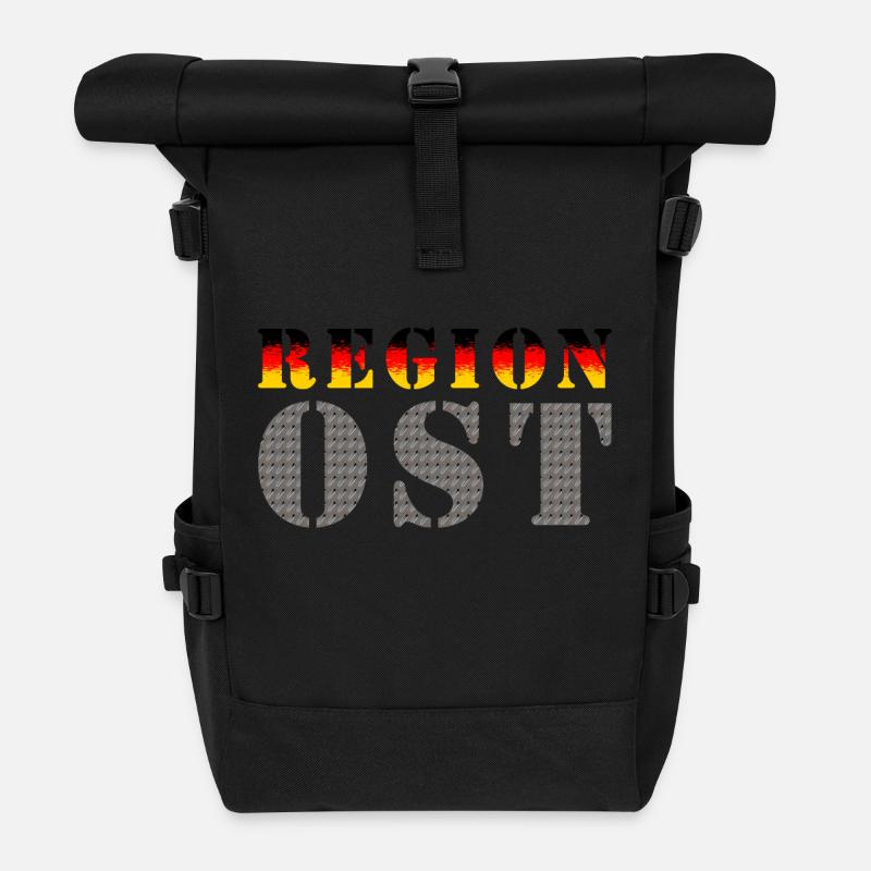 Region Ost (Ostdeutschland) - Rolltop Rucksack - Schwarz