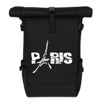 Paris France T-shirt - Sac à dos roll top - noir - Devant