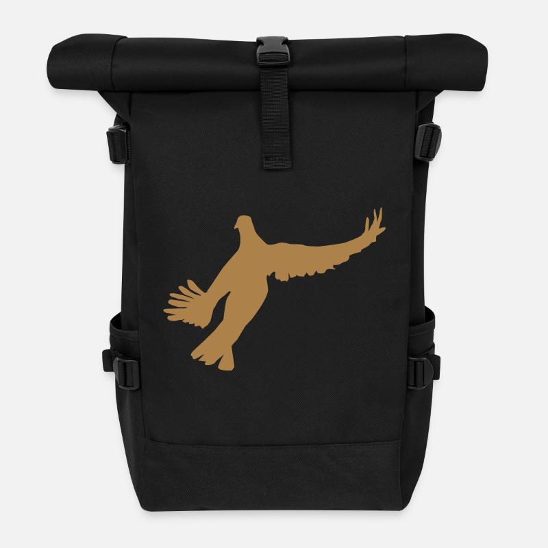 Colombe 1 - Sac à dos roll top - noir
