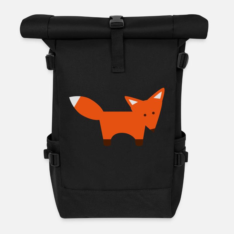 Fuchskind - Rolltop Rucksack - Schwarz