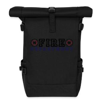 Fire Department with Malteser Cross - Roll Top Backpack - black - Front