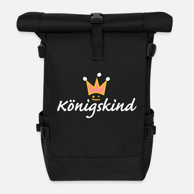 Königskind (b) - Rolltop Rucksack - Schwarz