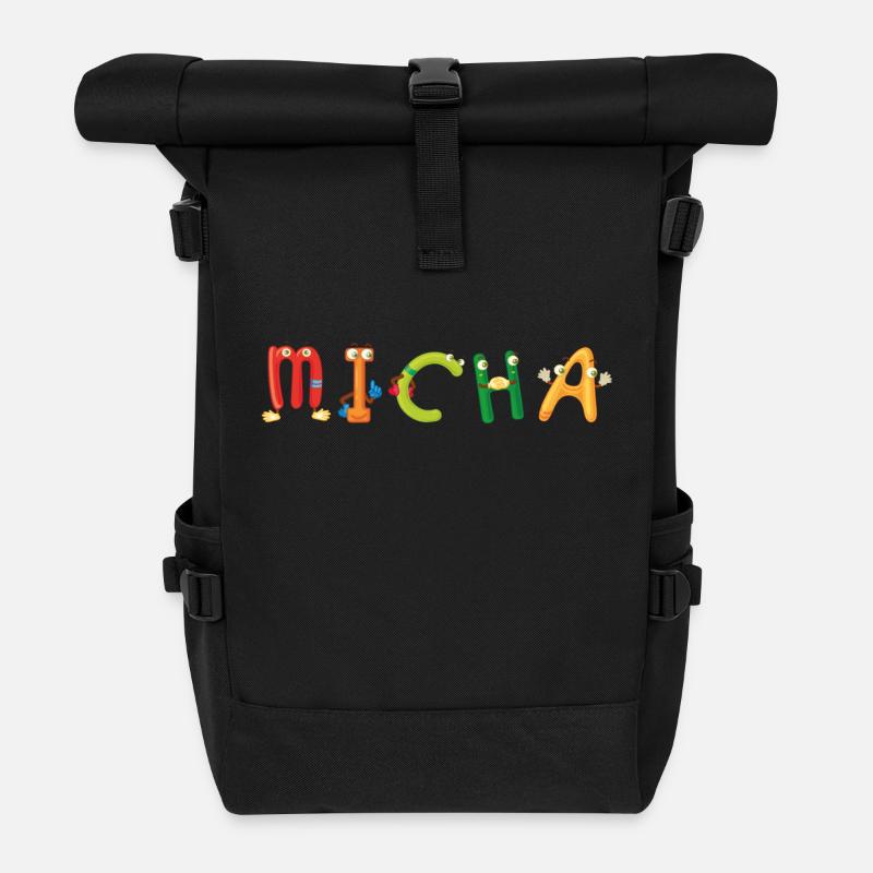 Micha - Rolltop Rucksack - Schwarz