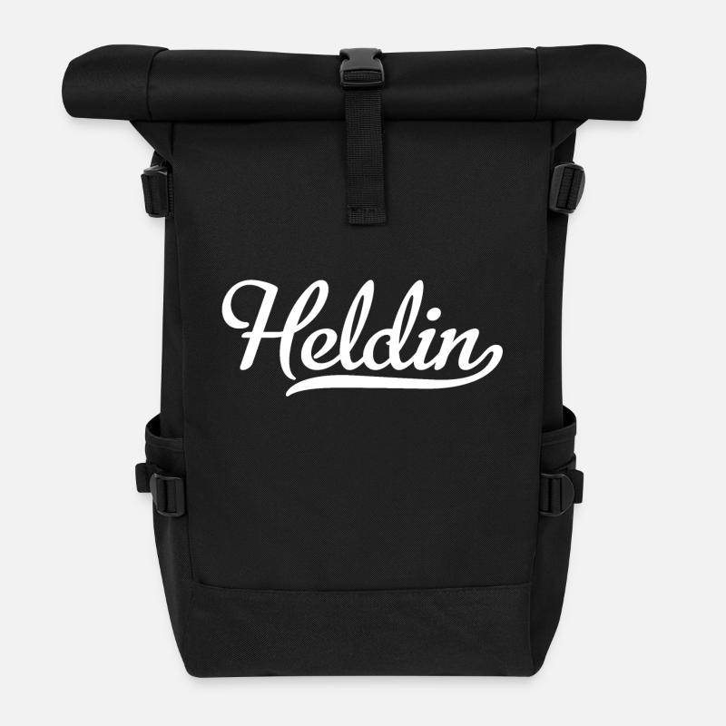 Heldin - Rolltop Rucksack - Schwarz