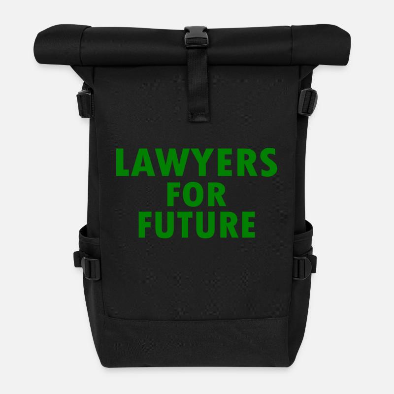 Lawyers for future - Rolltop Rucksack - Schwarz